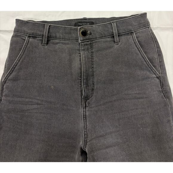 Ann Taylor Gray Wide Leg Trouser Pant Size 2 - Picture 4 of 9